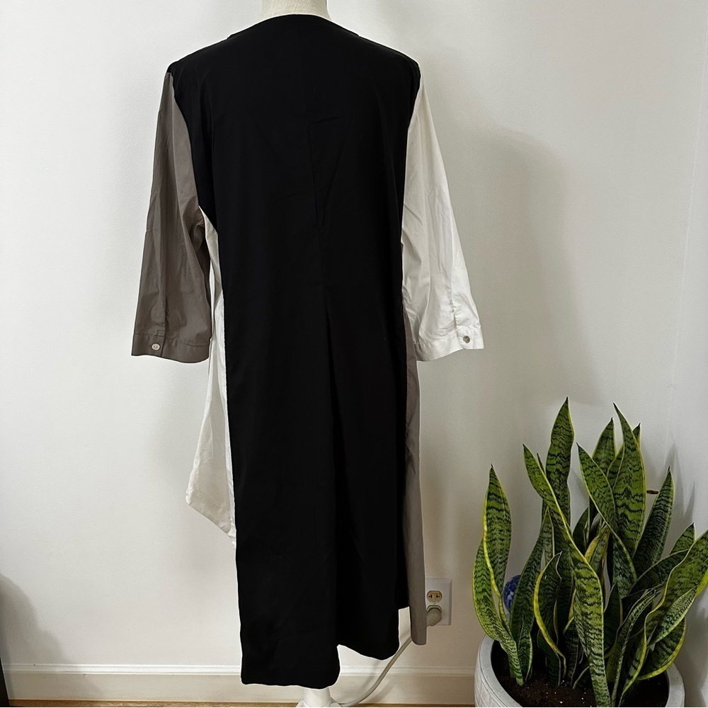 Alembika Tunic Dress Color Block Asymmetrical Pockets Size 5 - Picture 3 of 11